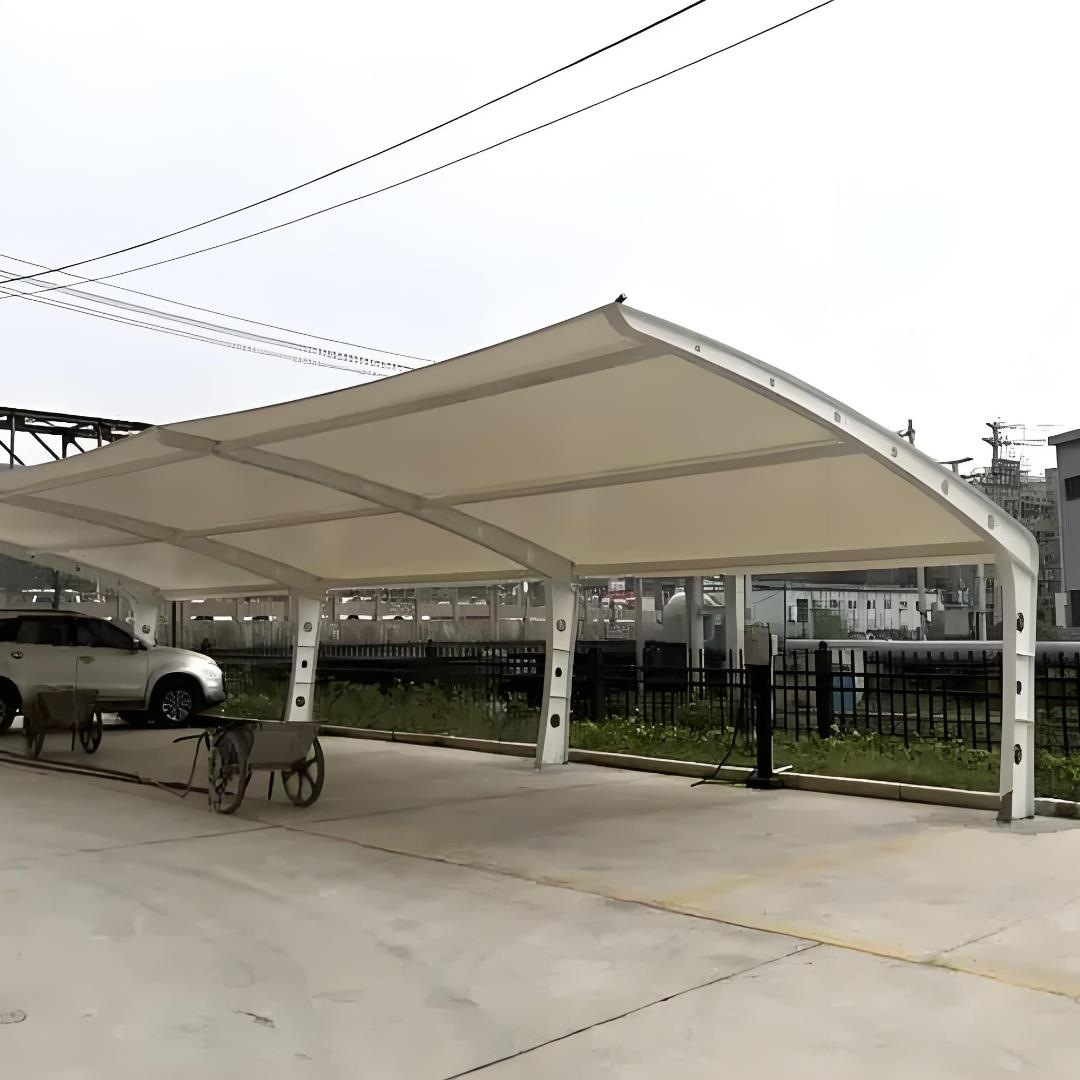 膜结构停车棚汽车棚景观棚电动车自行车遮阳雨棚厂家直销 - 图1