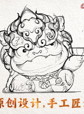 琢匠貔貅桌面摆件家居饰品皮丘铜手把件国风原创实心茶宠工艺礼品