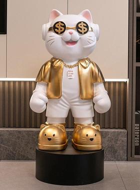 带来财富和宝藏猫2025新的客厅装饰落地灯豪华家庭入口搬家新家开