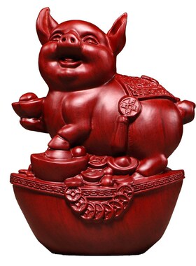 木雕十二生肖摆件一套实木质鼠牛虎兔龙蛇马羊猴鸡狗猪家居工艺品