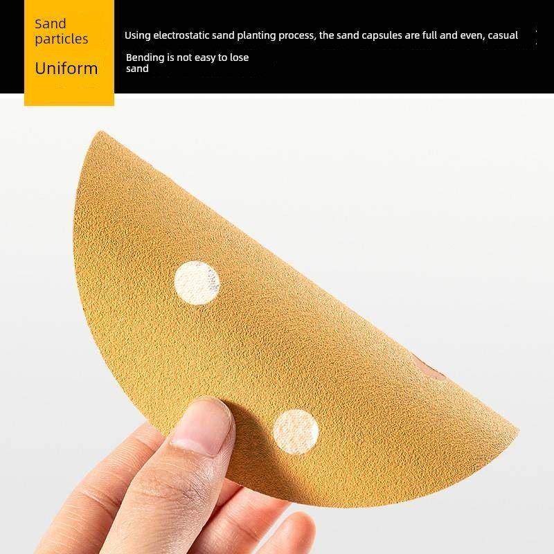 植绒砂纸 5寸6孔黄砂汽车腻子灰打磨砂纸片圆盘植绒砂纸厂家,淘宝优惠券,粉丝福利购,淘宝优惠卷