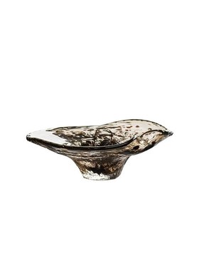 意式轻奢高档水晶琉璃玻璃豹子摆件样板房客厅餐厅高.档果盘果篮