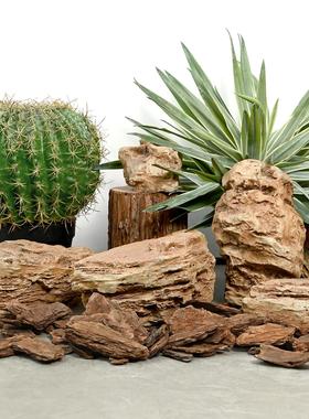 玻璃钢仿真石头千层石摆件庭院装饰不规则景观石沙漠戈壁造景石块