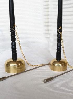 纯铜引磬 长柄引庆6cm 直杆引罄 5cm铜磬引擎专业念佛/助念法器