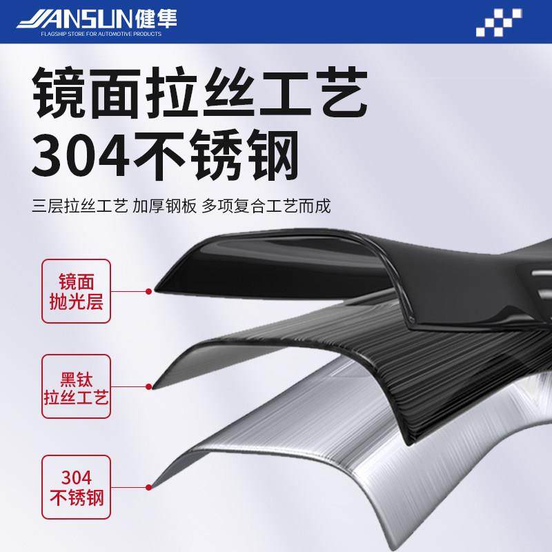 捷途旅行者不锈钢后备箱护板自由者T2山海T1尾门后杠保护后护板贴,淘宝优惠券,粉丝福利购,淘宝优惠卷