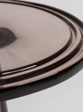 简约创意圆形小茶几酒店大堂餐厅休息卡座家居客厅休闲落地小摆件