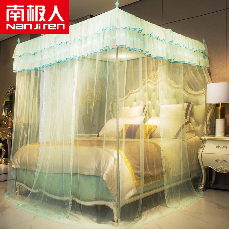 北欧风落地家用双层蚊帐网红公主风1.8m床1.5米蒙古包新款1.2米2 - 图1