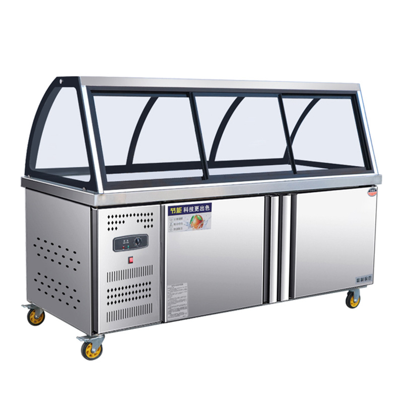 冰迪星熟食展示柜商用鸭脖卤菜点菜柜保鲜柜双温凉菜柜藏冷冻柜 - 图3