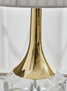 me美克a静谧时光水晶台灯轻奢高级感卧室床头灯三色调光台灯