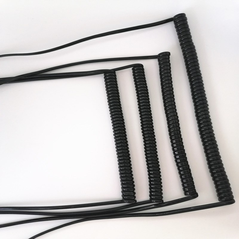 电子手轮线12/14/16/17/18/2D0/21多芯可伸缩弹簧线螺旋线信号线 - 图2