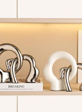 创意办公桌吧台前台开业摆件入户玄关酒柜卧室柜电视柜艺术装饰品