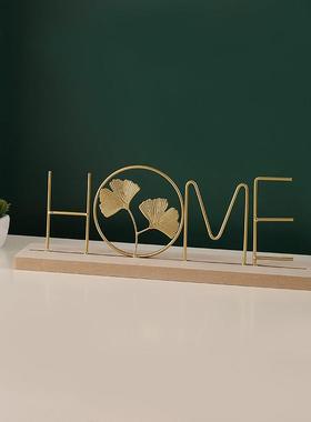 简约现代银杏叶桌面摆件家居装饰品电视柜酒柜办公桌工艺品小摆设