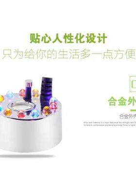 陶瓷鱼缸加湿造景小型假山喷泉专用雾化器12彩灯大雾家用养鱼摆件