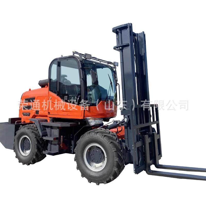 出口越野叉车5吨柴油多功能一体式叉车液压起重搬运四驱越野叉车,淘宝优惠券,粉丝福利购,淘宝优惠卷