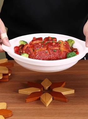 创意风车多变圣诞树隔热垫耐高温防烫摆件餐垫折叠摆件木杯垫乔迁