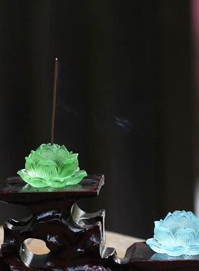 古代琉璃莲花香，中国禅宗装饰品，家庭客厅，茶室装饰，香禅宗香