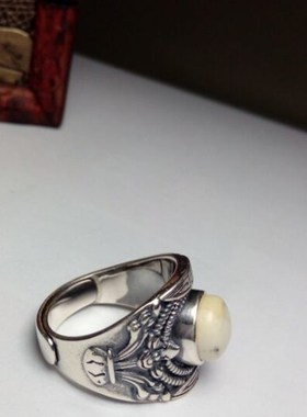 925银复古 藏式 花瓶图 活口(上下) 戒指托空托 正圆8,10,12