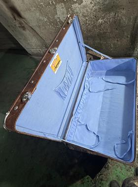 老上海老式行李箱旧皮箱覆古摄影道具盒中华民国怀旧旧物装饰怀旧