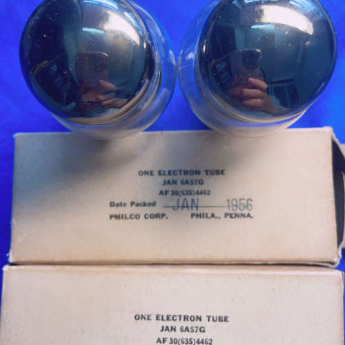 如美国RCA 原盒JUN规JAN CRC 6AS7G/6议价 - 图2