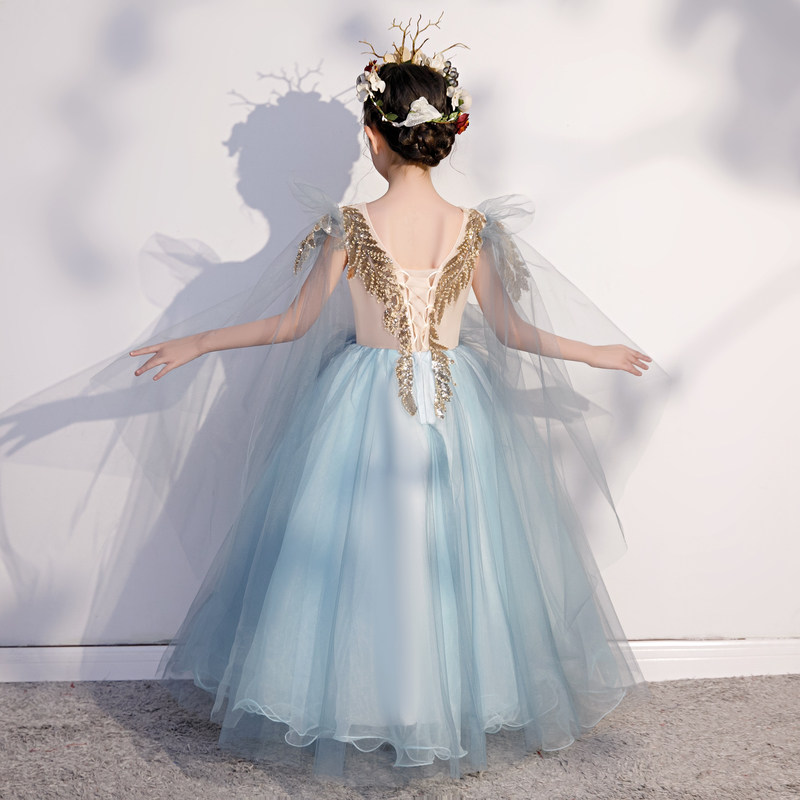 女童森系洋气公主裙小女孩婚纱裙主持人晚礼服儿童钢琴走秀演出服,淘宝优惠券,粉丝福利购,淘宝优惠卷