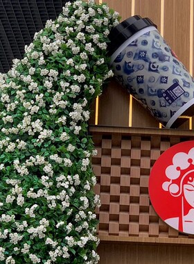 网红咖啡杯门头立体壁挂玻璃钢雕塑E咖啡厅奶茶店打卡拍照装饰摆
