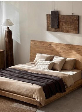 侘寂风装饰画实木雕刻现代书房茶室玄关民宿客栈办T公室背景墙潮