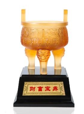 生意兴隆办公室摆件开业大吉礼品贺礼定制送人礼物琉璃鼎