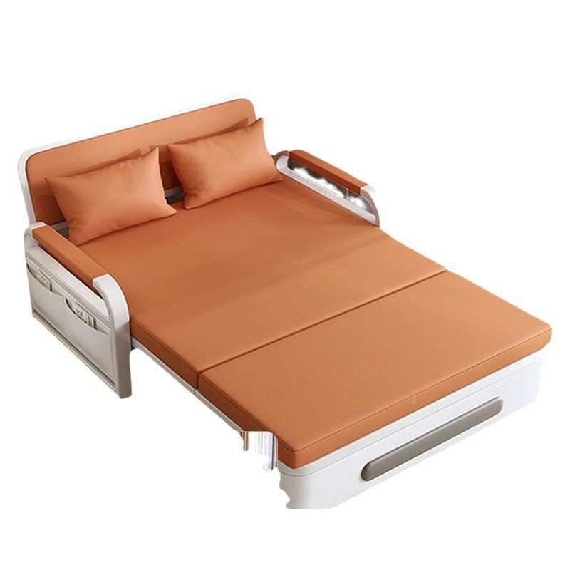 网红客厅沙发伸缩单人床实木小户型折叠沙发床两用2025新款多功能 - 图3