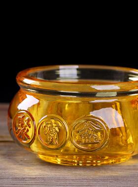 黄水晶宝家居客厅创意装饰金元宝聚宝盆财神小饰品入口客厅礼品