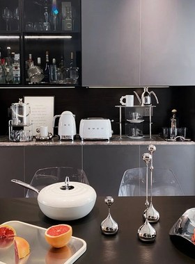 轻奢水滴金属烛台家用客s厅高档餐桌烛光晚餐网红北欧浪漫装饰摆