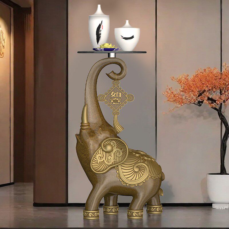 大象角几沙发旁边几落地装饰品玄关客厅大号摆件乔迁新居搬家礼物,淘宝优惠券,粉丝福利购,淘宝优惠卷