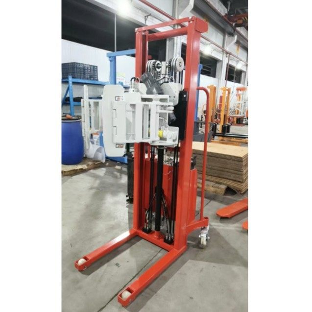 普尔夫抱夹叉车卷材液压夹抱机油桶倒料翻转机纸筒卷膜手动夹抱车,淘宝优惠券,粉丝福利购,淘宝优惠卷