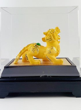 经典热销绒沙金富贵貔貅摆件创意中式报销公司开门红活动促销礼品