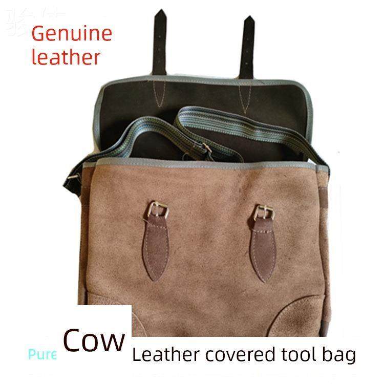 纯牛皮加盖式工具包焊工包木工包电工包单肩维修工瓦工包真皮劳保,淘宝优惠券,粉丝福利购,淘宝优惠卷