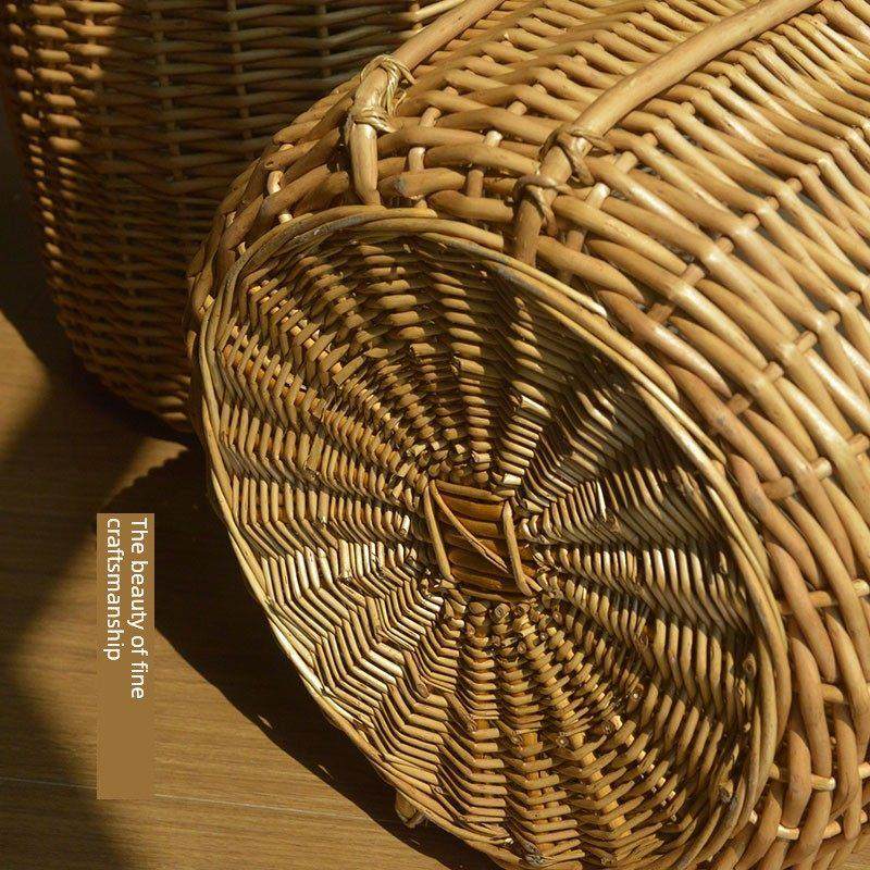 覆古藤花篮花盆手工柳条编织室内大花盆落地阳台花园绿色植物装饰,淘宝优惠券,粉丝福利购,淘宝优惠卷