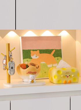 招财猫钥匙收纳玄关摆件入户门客厅家居鞋柜电视柜装饰品乔迁礼物