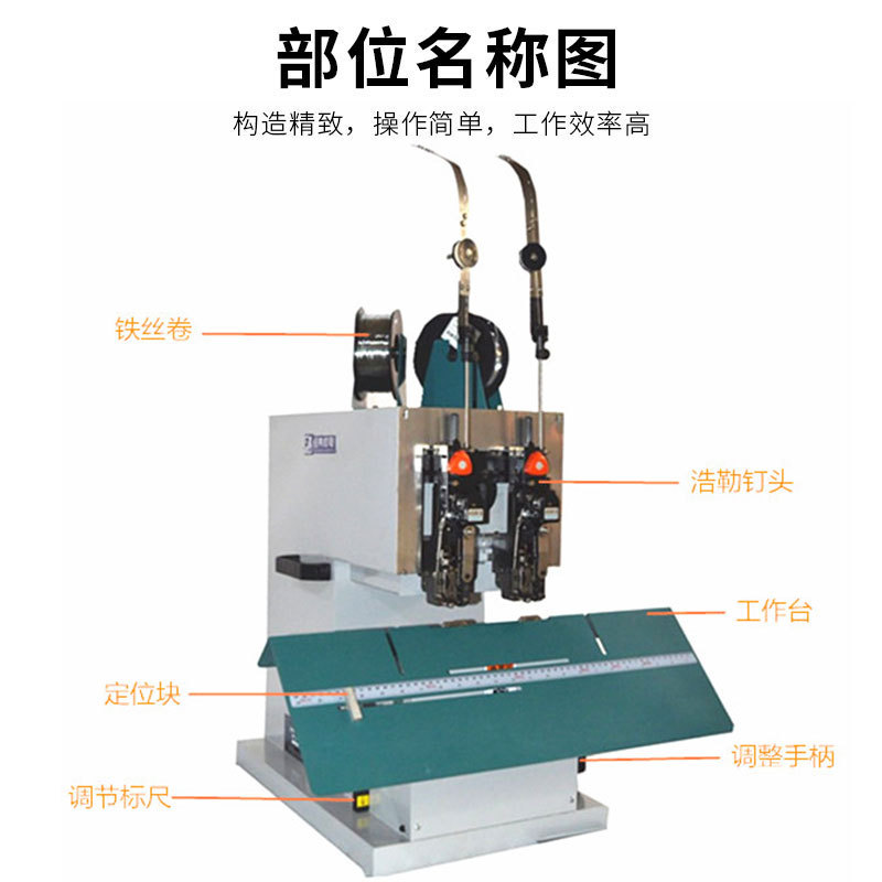 Classic Shenglong manufacturer double-head wire binding machine HOHNER nail head HOHNER flat stitching pedal riding stapler