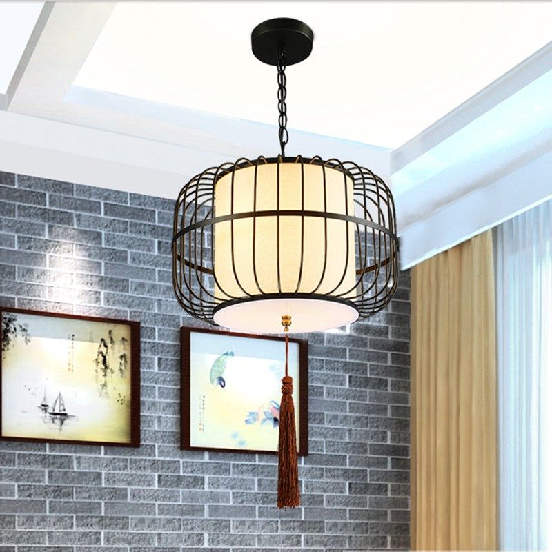 饭厅吊灯创意个性新中式吊灯铁艺鸟笼灯北欧吧台复古美式鸟笼吊灯,淘宝优惠券,粉丝福利购,淘宝优惠卷