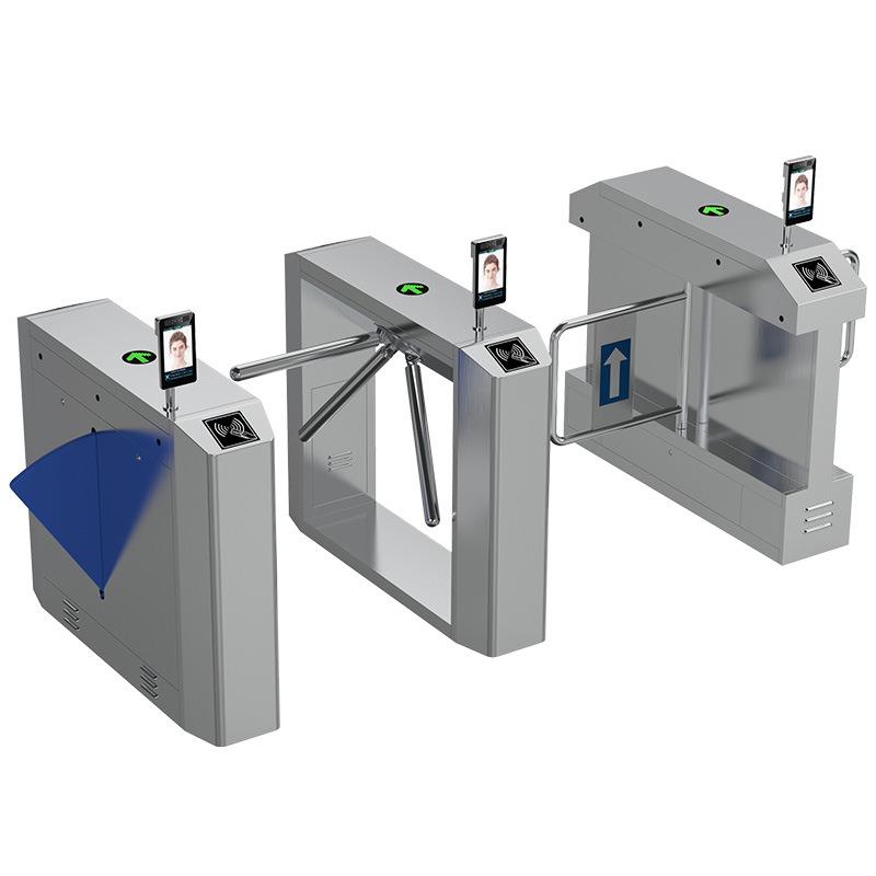 Pedestrian passage gate health code face recognition swing gate wing gate community access control all-in-one machine swipe card three-roller gate