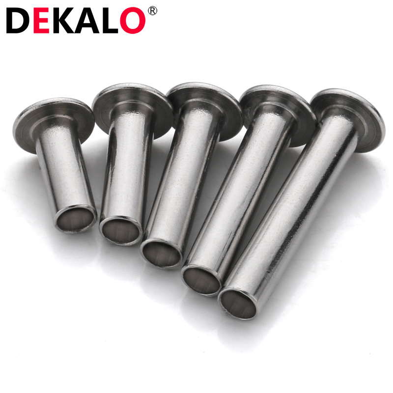 304不锈钢扁头半空心铆钉扁圆头中空心铆钉M1.5M1.7M2MS2.5M3.5-M - 图2