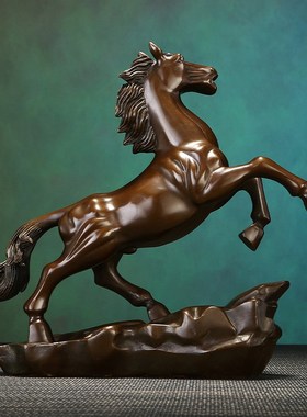 铜天下铜马摆件马到成功工艺品十二生肖客厅办公室家居.装饰品开
