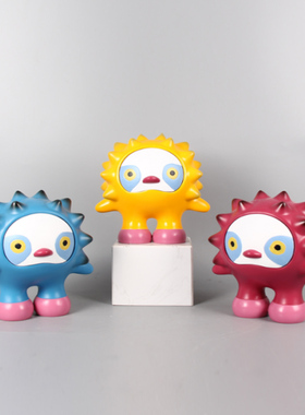 简约卡通人物动物雕塑摆件家居样板间儿童Q男孩女孩房客厅装饰