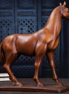 前程似锦马摆件工艺品创意招财马到成功客厅新中式客厅简约现代