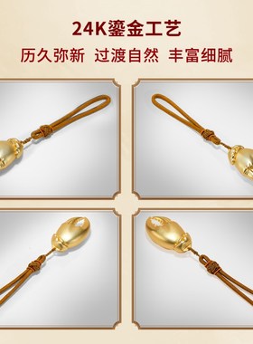 手中有钱螃蟹钳黄铜手把件创意家居饰品送男友解压小摆件生日礼物