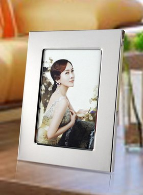 创意金属简约相框摆台欧式相架寸寸现代简约长方形寸画框装饰
