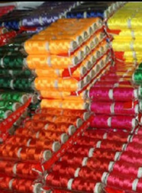 冰丝线合股绣花线绣鞋垫轴线丝光线手工丝线刺绣线流苏50色150米