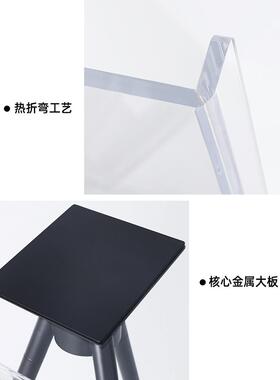画册书籍展览桌面摆台落地简约亚克力三脚书籍杂志展示大书阅读架