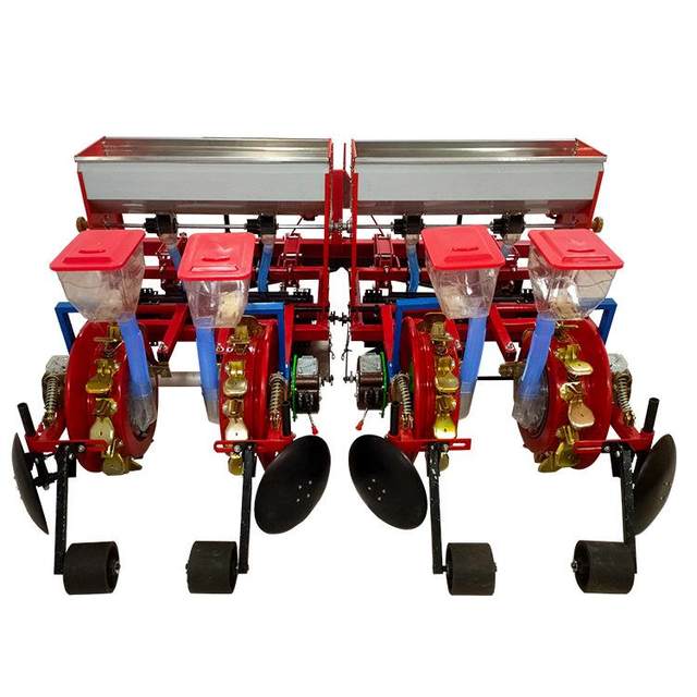 New agricultural cereal fertilizer seeder Four-row peanut and edamame seeding coating machine