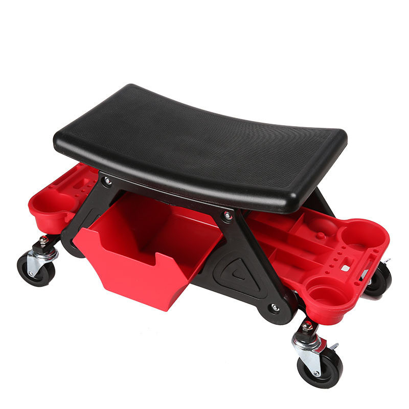 跨境爆款汽车美容工作凳抛光凳万向轮移动凳修车凳子洗车收纳板凳,淘宝优惠券,粉丝福利购,淘宝优惠卷