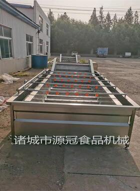 厂家供应全自动肉类解冻机 冻猪蹄化冻机 鸡腿网带式解冻流水线